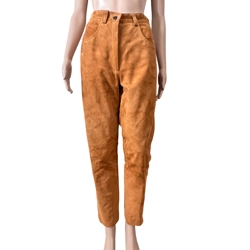 Vintage suede leather pants, XS-S