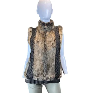 Oakwood knitted fur vest