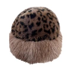 Ted Baker faux fur leopard print hat