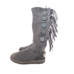 UGG Australia Cardy Boots Women's 38 Knit Fringe