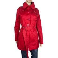 Modström red rain coat, XS