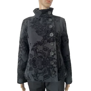 Desigual black short coat, 42/M
