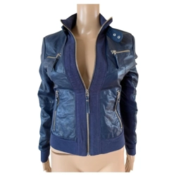 Brand Arma real leather blue jacket