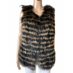 Liu Jo raccoon fur vest w62056