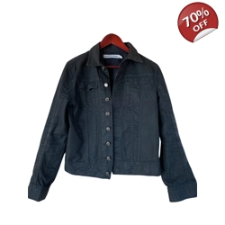 J. Linderberg black denim men's jacket, M