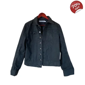J. Linderberg black denim men's jacket, M