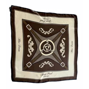 Jean Paul Classique scarf 100% silk, 85x80cm