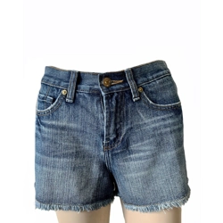 7 For All Mankind bootcut denim ripped shorts