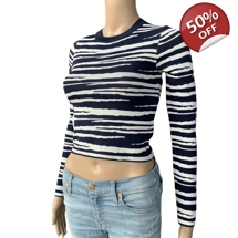 Bardot knit top in zebra xs