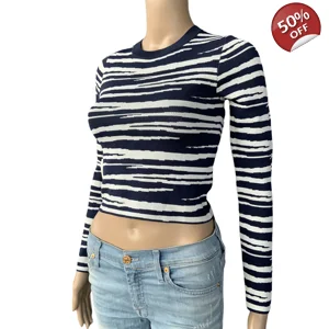 Bardot knit top in zebra xs