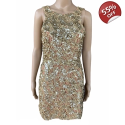 X by NBD gold mini dress RN132829