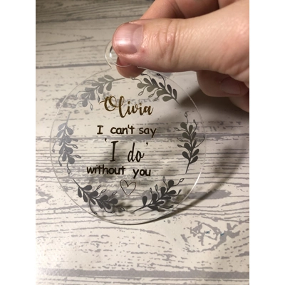 Custom Flat Acrylic Bauble Custom Flat Acrylic Bauble