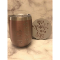 Life is Wonderful After Coffee Coaster