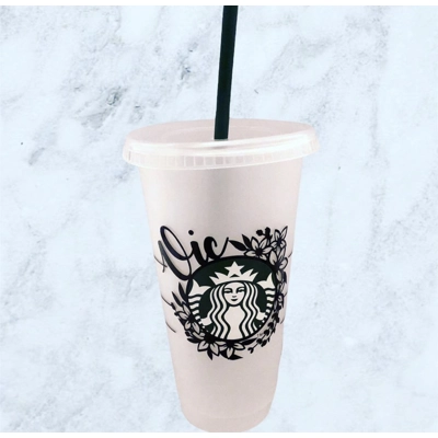 Personalised Floral Cold Cup Personalised Floral Cold Cup