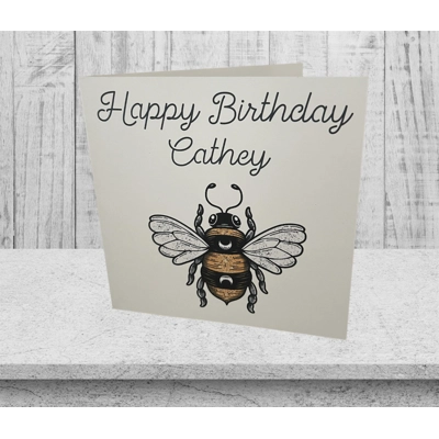 Bee Birthday Card Bee Birthday Card