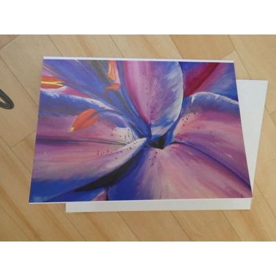 Blue Lily card