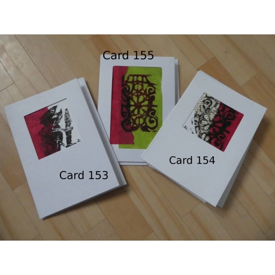 Abstract collage art cards