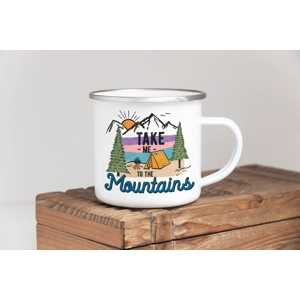 Take Me To The Mountains  - Enamel Mug