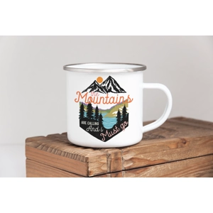 The Mountains Are Calling - Enamel Mug