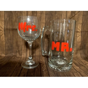 Mr. Mrs. Drink Set