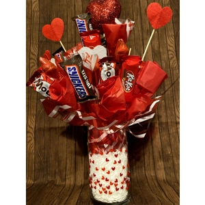 Candy Bouquet in vase