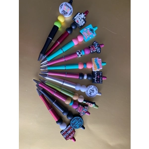 Themes Silicone Beaded Pens