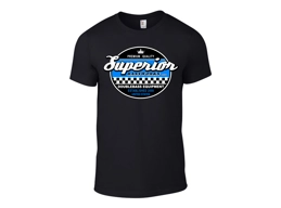 Superior Bassworks Shirt Blue Logo - Upright Double Bass