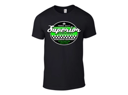 Superior Bassworks Shirt Green Logo - Upright Double Bass