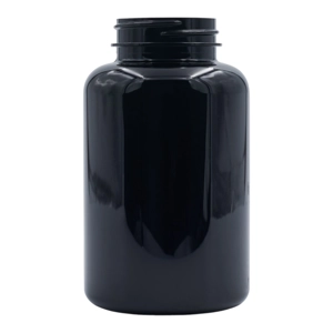 250ml Black Pet Packer with 45mm Screw Neck