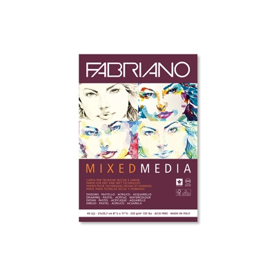 Fabriano Mixed Media blokk A5 – 250g – 40 ark