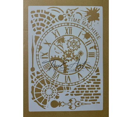Sjablong str. 20X30 cm Clock