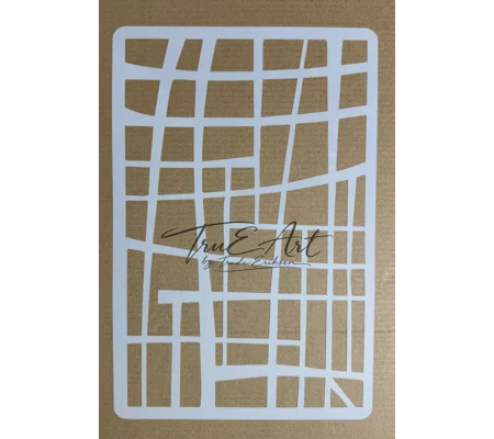 Sjablong str. 20X30 cm Ruter