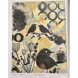 Gelprint med collage steg for steg