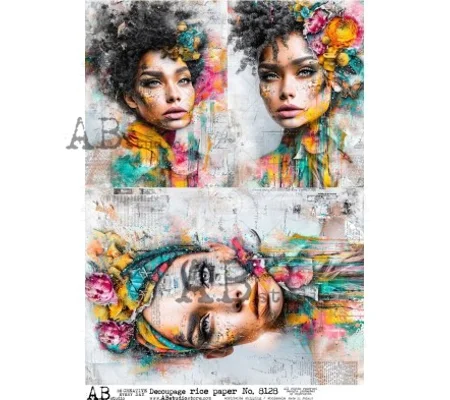Decoupage rice paper A4 ID-8128