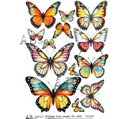 Collage rice paper A4 ID-6111