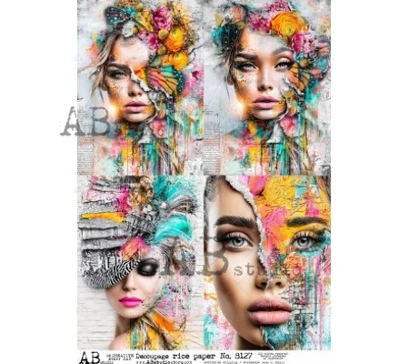 Decoupage rice paper A4 ID-8127