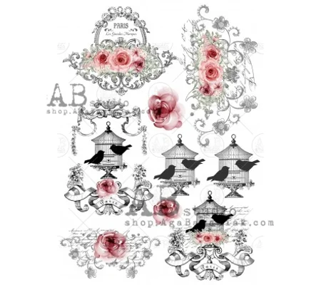 Decoupage rice paper 672