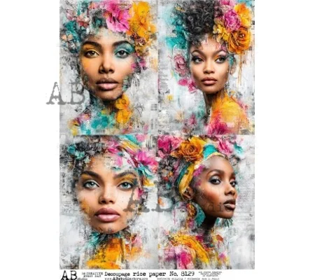 Decoupage rice paper A4 ID-8129