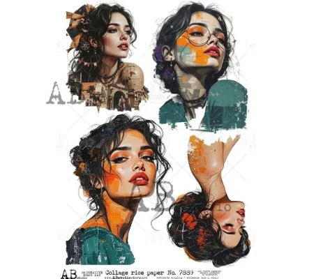 Collage rice paper A4 ID-7889