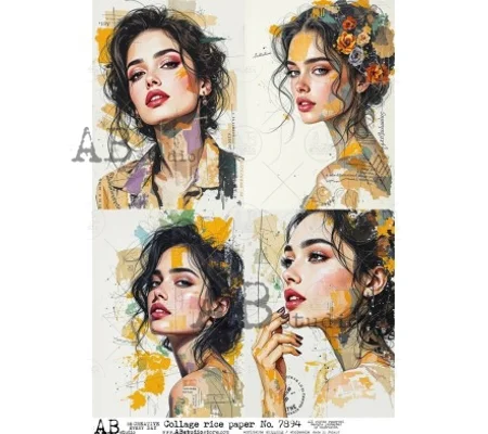 Collage rice paper A4 ID-7894