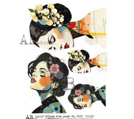 Collage rice paper A4 ID-7875
