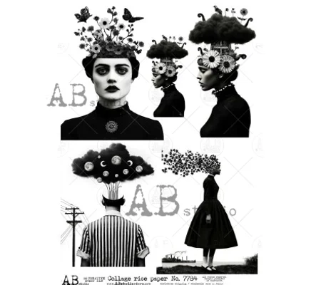 Collage rice paper A4 ID-7784