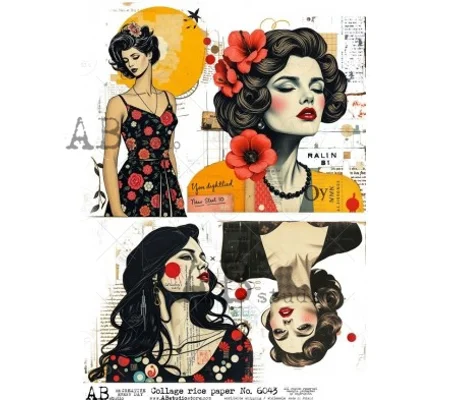 Collage rice paper A4 ID-6043