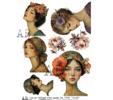 Collage rice paper A4 ID-7898
