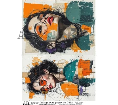 Collage rice paper A4 ID-7892