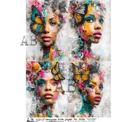 Decoupage rice paper A4 ID-8126