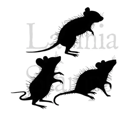 Three Woodland Mice LAV402