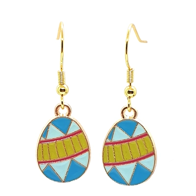 Påskägg med blått/gult mönster