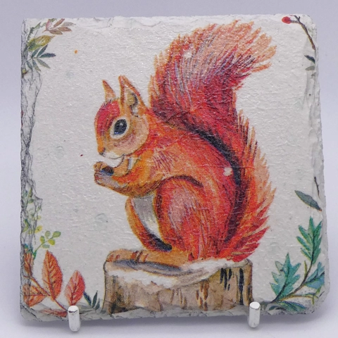 Hand decorated Slate Coaster