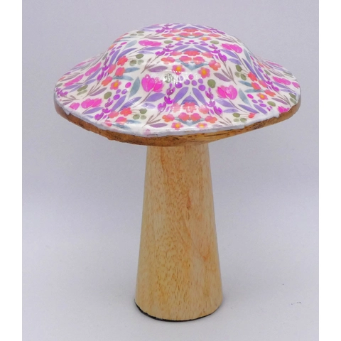 Handmade wooden mushroom